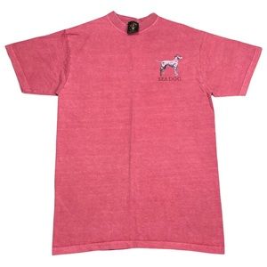Vintage SEADOG T-Shirt Flying Pigs BLUSH RED slim fit L/XL